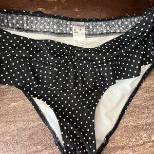 Polka Dot Bikini Bottom w/Ruffles